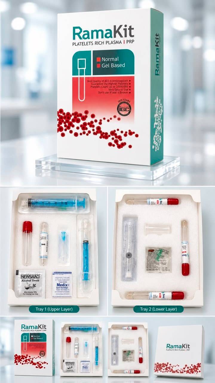 راما کیت بایوفیلر با ژل جداکننده | Biofiller PRP Gel Base Rama Kit تغلیظ پلاکتی تا 7 برابر پلاکت پایه(در انبار موجود نمیباشد)